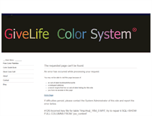 Tablet Screenshot of givelifecolorsystem.com